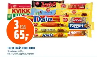 Coop Obs FREIA Småsjokolader tilbud