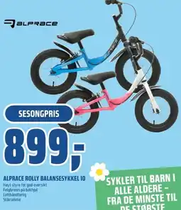 Coop Obs Alprace rolly balansesykkel 10 tilbud