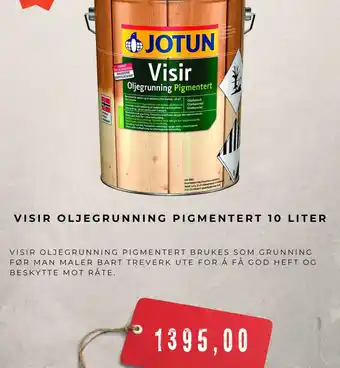 Montér Visir oljegrunning pigmentert tilbud
