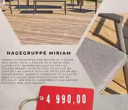 Montér Hagegruppe miriam tilbud