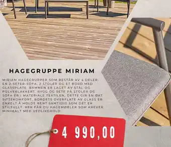 Montér Hagegruppe miriam tilbud