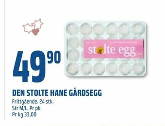 Coop Obs Den stolte hane gårdsegg tilbud