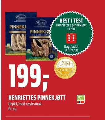 Coop Obs Henriettes pinnekjøtt tilbud