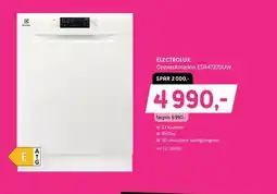 ELON ELECTROLUX Oppvaskmaskin ESA47220UW tilbud