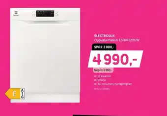 ELON ELECTROLUX Oppvaskmaskin ESA47220UW tilbud