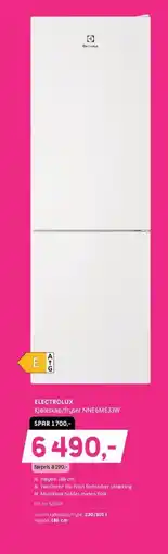 ELON ELECTROLUX Kjøleskap/fryser NNE6ME33W tilbud