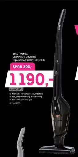 ELON ELECTROLUX Ledningsfri støvsuger tilbud