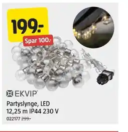 Jula EKVIP Partyslynge, LED tilbud