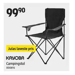 Jula KAYOBA Campingstol tilbud