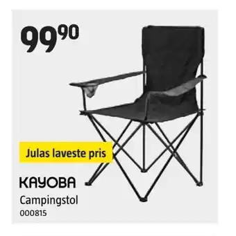 Jula KAYOBA Campingstol tilbud