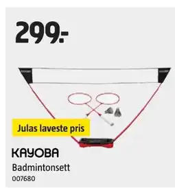 Jula KAYOBA Badmintonsett tilbud