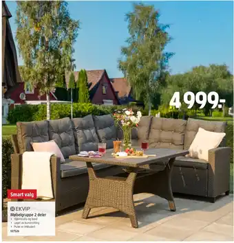 Jula ►EKVIP Møbelgruppe 2 deler tilbud