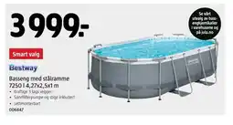 Jula Bestway Basseng med stålramme tilbud