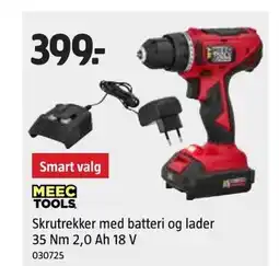 Jula Skrutrekker med batteri og lader tilbud