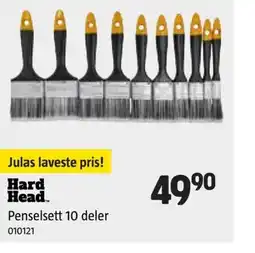Jula Hard Head... Penselsett 10 deler tilbud