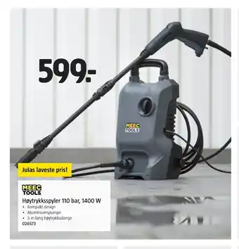 Jula MEEC TOOLS Høytrykksspyler 110 bar, 1400 W tilbud