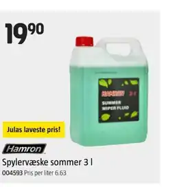 Jula Hamron Spylervæske sommer 3 | 004593 Pris per liter 6.63 tilbud