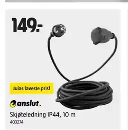 Jula Anslut.. skjøteledning ip44, 10 m tilbud