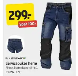 Jula BLUEWEAR':= Servicebukse herre tilbud