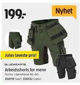 Jula BLUEWEAR Arbeidsshorts for menn tilbud