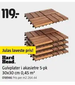 Jula Hard Head... Gulvplater i akasietre 5-pk tilbud