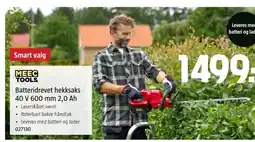 Jula MEEC TOOLS. Batteridrevet hekksaks tilbud