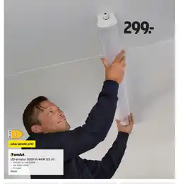 Jula Anslut. led-armatur 5000 im 44 w 123 cm tilbud