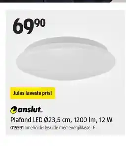 Jula Canslut.. Plafond LED Ø23,5 cm, 1200 lm, 12 W tilbud
