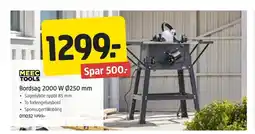 Jula MEEC TOOLS. Bordsag 2000 W Ø250 mm tilbud