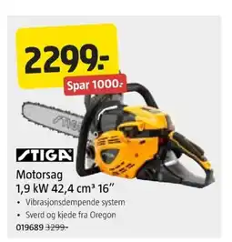 Jula TIGA Motorsag tilbud