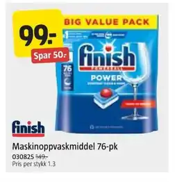 Jula Finish maskinoppvaskmiddel 76-pk tilbud
