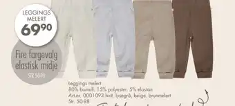 Sparkjøp Leggings melert tilbud