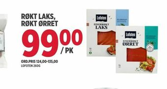 Jacobs Røkt laks, røkt ørret tilbud