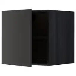 IKEA Metod Overskap f kjøleskap/fryser, svart/nickebo matt antrasitt, 60x60 cm tilbud