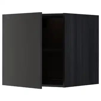 IKEA Metod Overskap f kjøleskap/fryser, svart/nickebo matt antrasitt, 60x60 cm tilbud