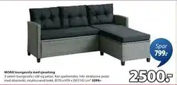 JYSK MORA loungesofa med sjeselong tilbud
