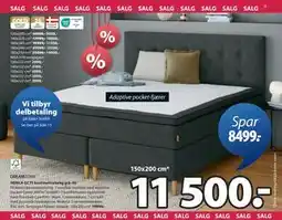 JYSK HEMLA GC75 kontinentalseng grå-40 tilbud