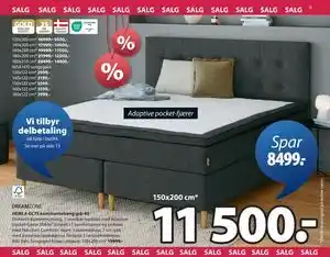 JYSK HEMLA GC75 kontinentalseng grå-40 tilbud