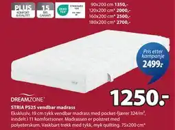 JYSK STRIA PS25 vendbar madrass tilbud