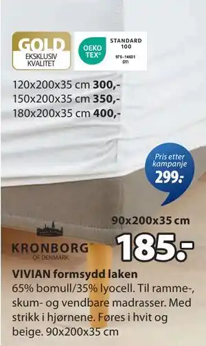JYSK VIVIAN formsydd laken tilbud