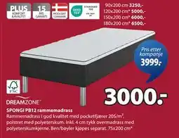 JYSK SPONGI PB12 rammemadrass tilbud