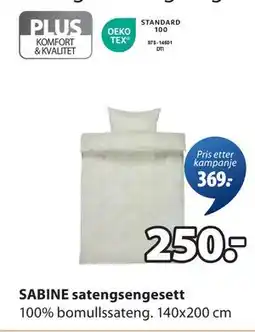 JYSK SABINE satengsengesett tilbud