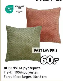 JYSK ROSENVIAL pyntepute tilbud