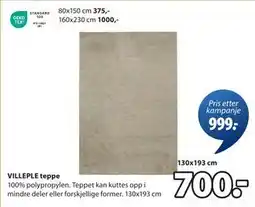 JYSK VILLEPLE teppe tilbud
