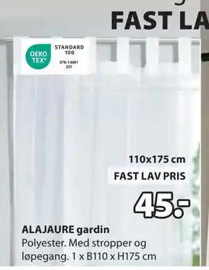 JYSK ALAJAURE gardin tilbud