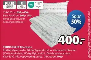 JYSK TRONFJELLET fiberdyne tilbud