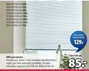 JYSK BRU persienne tilbud