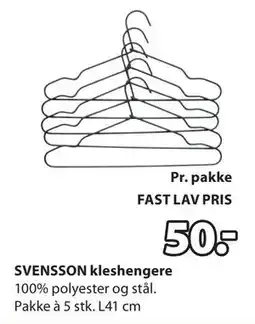 JYSK SVENSSON kleshengere tilbud