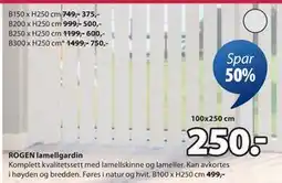 JYSK ROGEN lamellgardin tilbud