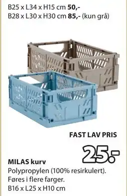 JYSK MILAS kurv tilbud